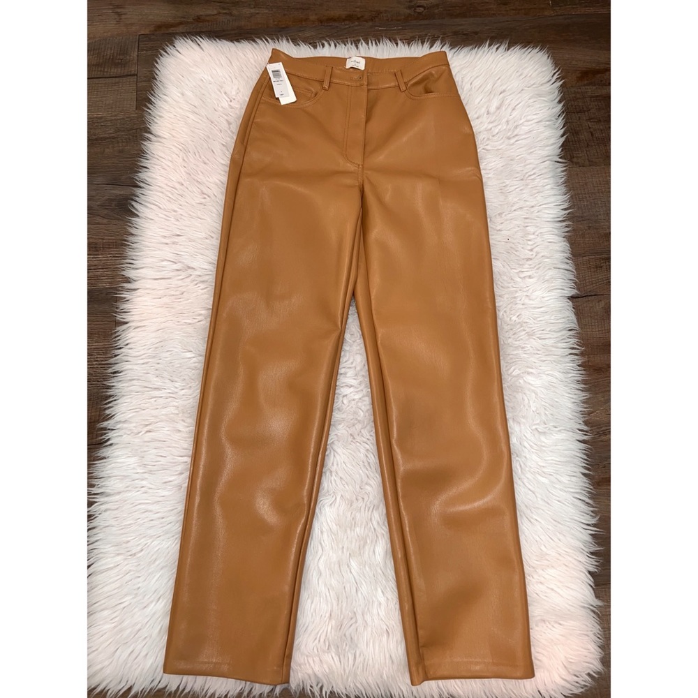 Melina Tall vegan leather pants.